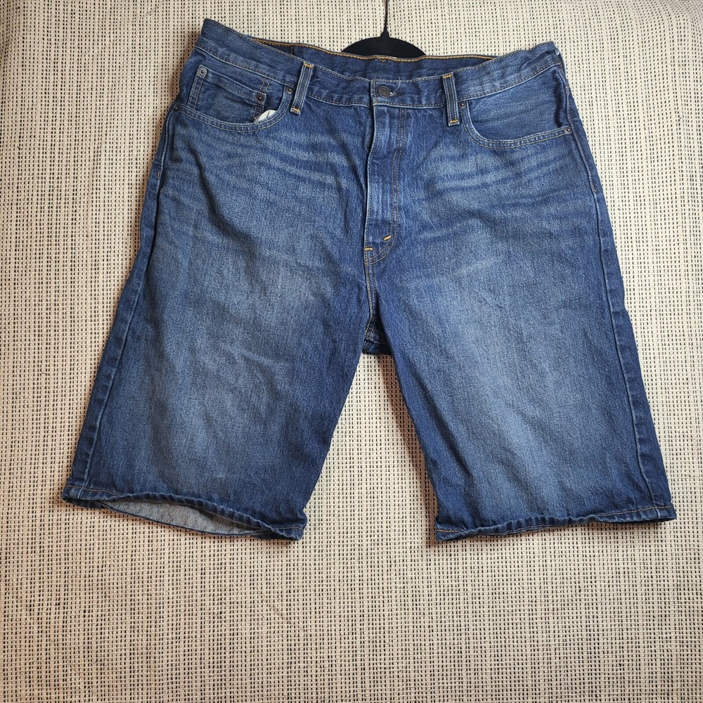 Levis 569 Shorts Men 36 Denim Jorts Baggy Blue‎ Skater Grunge Dad Y2K Light Wash